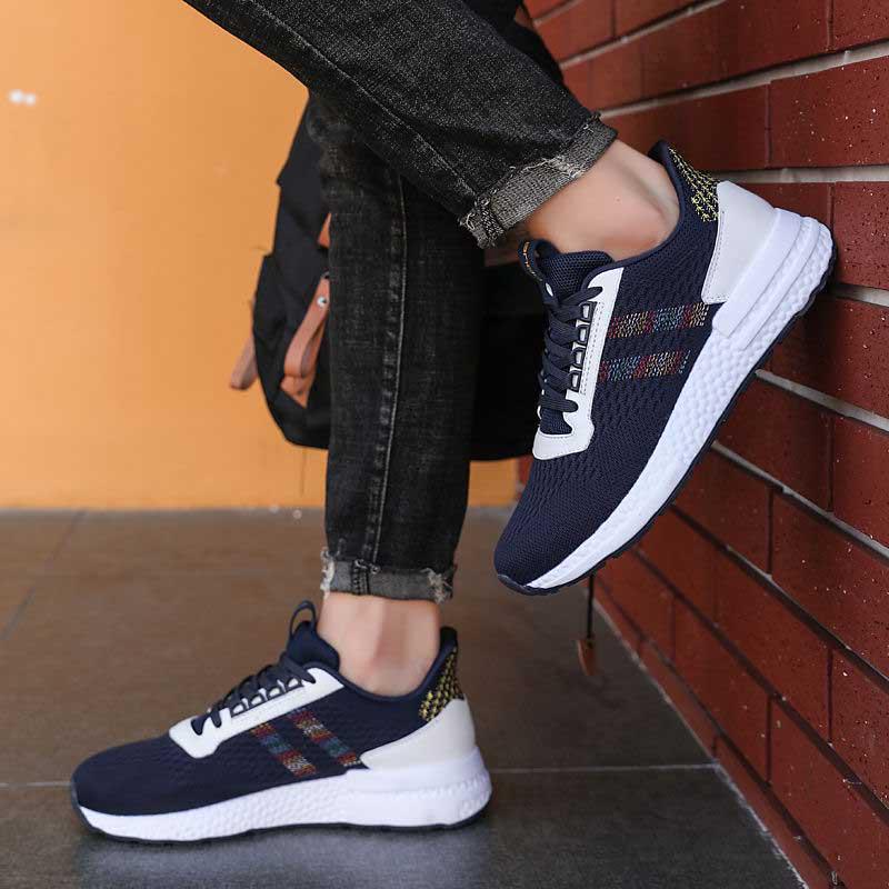 Plus Size 39-44 Summer Men Mesh Sneakers Basketball Shoes Lightweight Breathable Running Shoes Deodorant Tennis Shoes