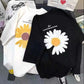 Women's Short Sleeve Summer Loose Top Sweet Round Neck Printed T-Shirt