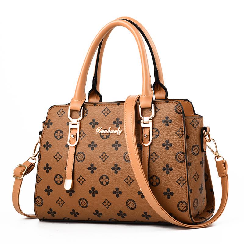 Messenger Mother Bag Leather Women's Bag Handbag Large Capacity High-level Big Bag Fashion Wild Ladies Bag