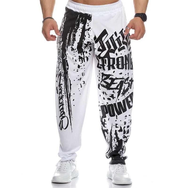 Summer Sports Trousers Men's Quick-drying Mesh Breathable Basketball Fitness Running Stretch Tide Brand Muscle Plus Size Pants