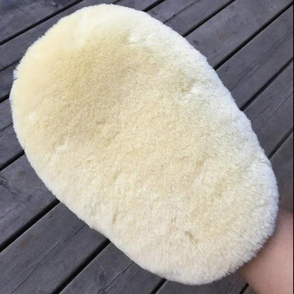 Car Wash Wool Gloves Absorbent and Thickened Special Non-shedding Pure Cotton Wipe Car Waxing Towel Microfiber Wool