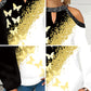Butterfly Print T Shirt Casual Off Shoulder Cute Cat Loose Pullover Tops Fashion Autumn Clothes Long Sleeve Tops for Women 2022