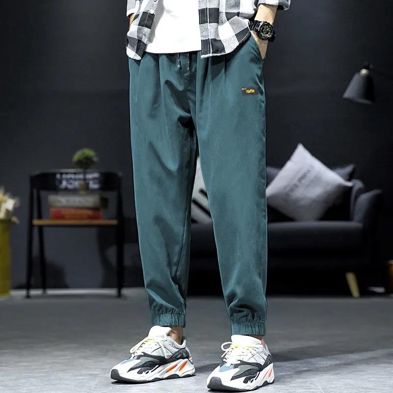 Men's Loose Sports Casual Pants Fashion Harem Pants Spring and Autumn Thin Cropped Trousers