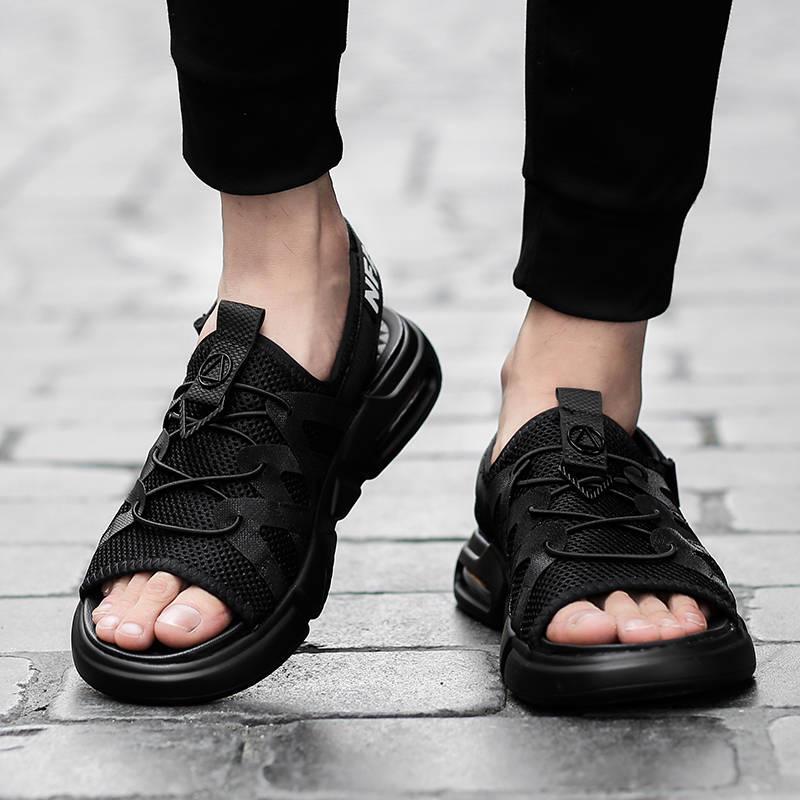 Summer Beach Sandals Men Sport Casual Shoes Air Cushion Non-slip Breathable Male Fashion Slippers