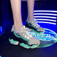 Roman Breathable Chunky Sneakers Women Summer Mesh Slip-on Woman Casual Sneakers Thick Sole Women Shoes