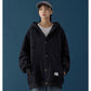 Autumn and Winter Lazy Wind Hooded Sweater Loose and Versatile Cardigan Jacket Women