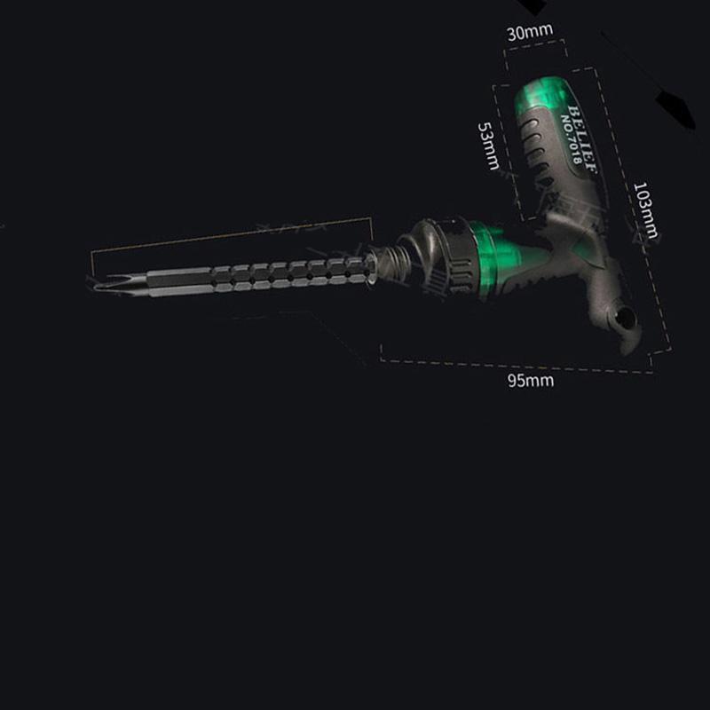 Retractable Screwdriver Set Multifunctional Insulated Plastic Handle Screwdriver Industrial Machine Removal ToolA