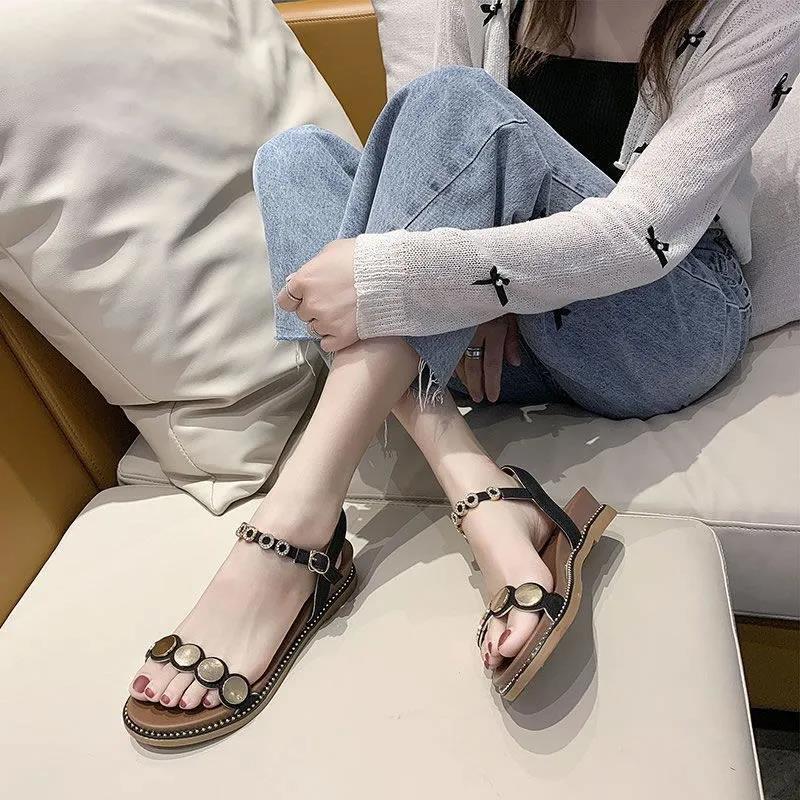 Summer Sandals for Women  All-match  Flat  Sandals  Soft Sole Open Toe Sandals