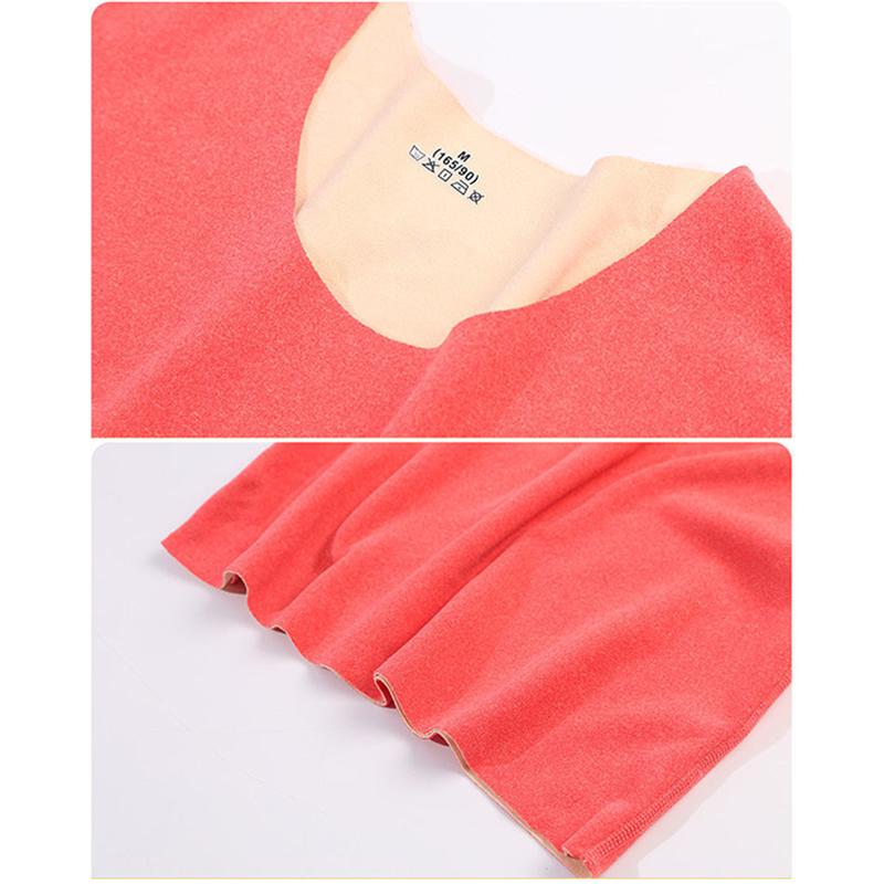 Women Long Sleeve Thermal Underwear Women Winter Thicken Tight Suit Sexy Pajamas Autumn High Elasticity Slim Comfortable Breathable Wearable Versatile