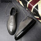 Summer Casual Shoes Men's Retro Carved Shoes In The Formal British Pointed Shoes