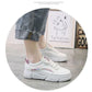 Korean Version of The Female Student Clearance Sports Shoes All-match Fashion Platform Shoes Military Training Running Shoes