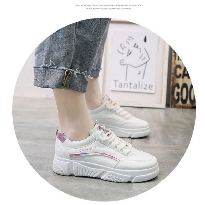 Korean Version of The Female Student Clearance Sports Shoes All-match Fashion Platform Shoes Military Training Running Shoes