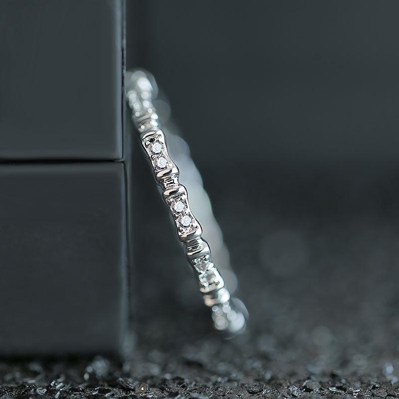 2 Kinds of Vintage Carved Silver Tail Ring Elegant Small Zircon Silver Fine Ring for Women Gift Jewelry