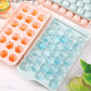 Reusable Ice Ball Mold Ice Trays for Freezer with Lid, Sphere Rhombus Honeycomb Ice Trays for Whiskey