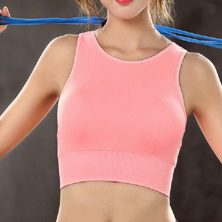 Ladies Yoga Sports Bra Stretch Fitness Vest Sprint Breathable Sweat-absorbent Sports Bra