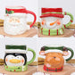 Christmas Ceramic Mug Creative 3d Animal Water Cup Cartoon Coffee Cup