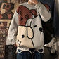 Men's Sweater Autumn and Winter Thickening Round Neck Pullover Sweater Tide Slim Warm Sweater Bottoming Shirt Youth Shirt