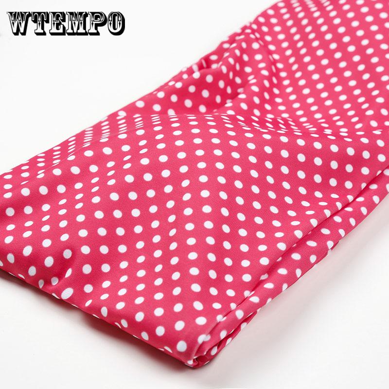 WTEMPO Fashion Pink Polka Dot Bikini Bikini Sexy Separate Tube Top Swimsuit
