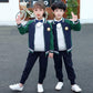 Kindergarten Uniforms Spring and Autumn Clothes Elementary School Uniforms Suits Children's Class Clothes Sportswear Green Two-piece Suit