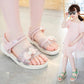 Girl's Summer Sandals Big Girls' Soft Sole Light Beach Sandals Anti-slip Bow Decoration Princess Sandals