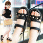 Sandals Girls Kids Sandals Princess Sweet Flower Children Summer Beach ShoesBrand New Soft Sweet Floral with Pearl