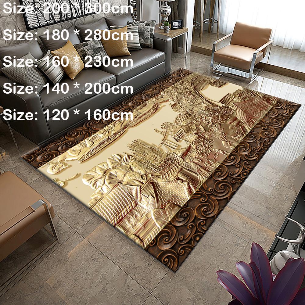 Living room carpet simple home coffee table carpet bedroom bedside carpet European court style