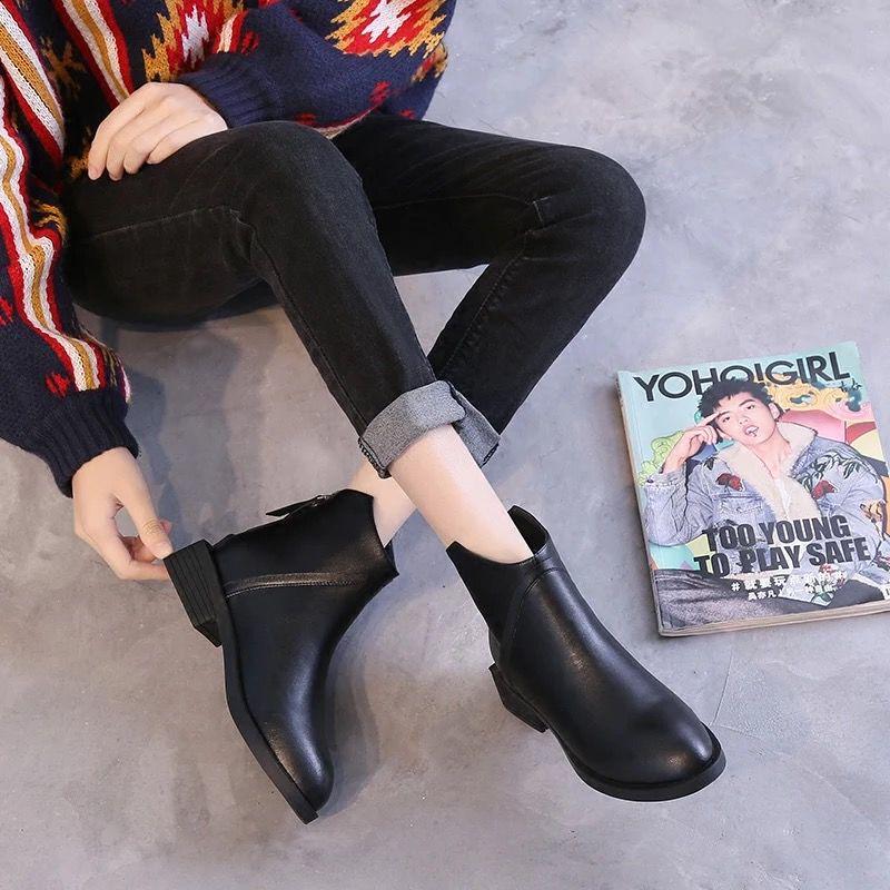 Womens Ankle Boots Femmes Low Heels Booties Women Casual Shoes Women Ladies Autumn Winter Shoes