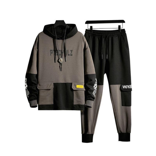 Autumn and Winter Casual Sportswear Men's Suit Sportswear Streetwear Hoodie Pants Two-piece Suit