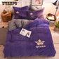 4pcs Bedding Sets Home Living High Quality Winter Fleece Duvet Cover Set Plush Bed Sheet
