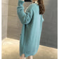 Sweater Coat Women's Autumn Korean-style Loose-Fit Mid-length Outdoor Knitted Cardigan