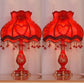 Bedside Lamps Set of  Wedding Living Room Romantic Pink Bedside Lamps