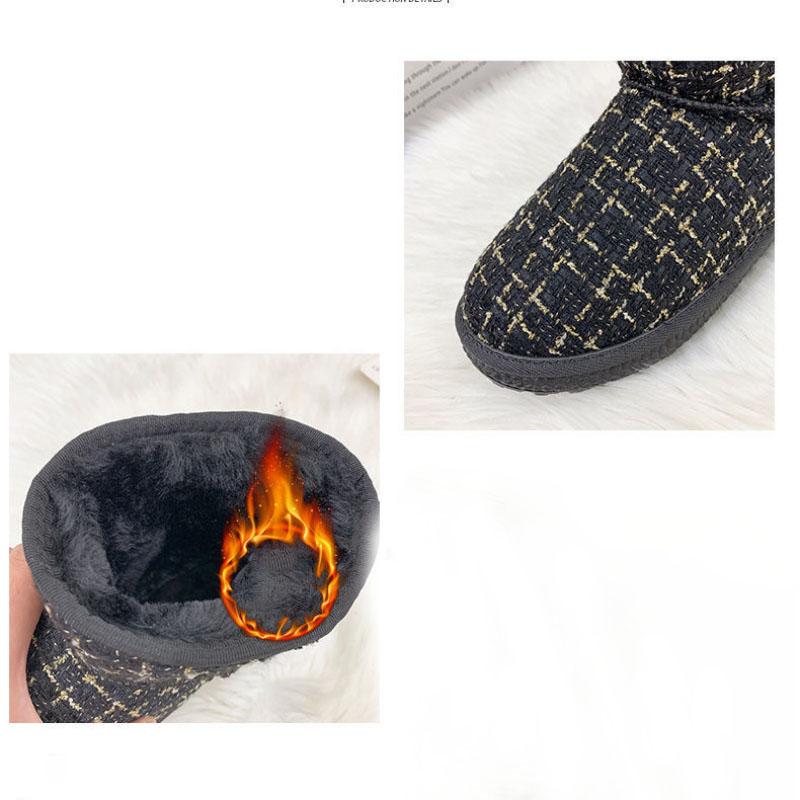 Anti-ski Boots Women Winter Plus Velvet Thick Warm Cotton Shoes Short Short Boots Women