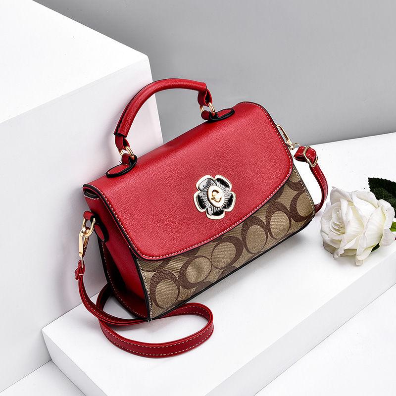 PU Leather Crossbody Bags women shoulder bag camellia female handbag small bag fashion messenger bag small square bag