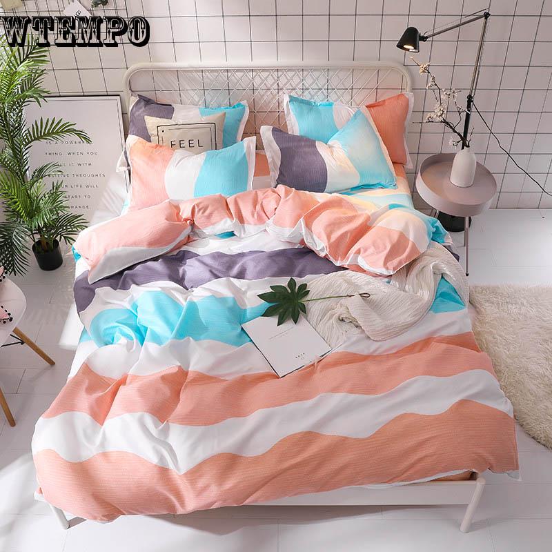 Cotton bedding set comfortable home supplies duvet cover quilt pillowcase