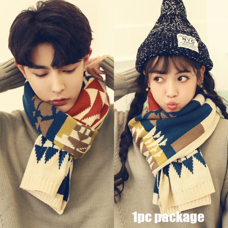 Men Scarf Winter Warm Solid Soft Women Cashmere Scarves Shawls and Wraps Couple Scarfs Gift