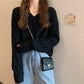 Winter Women Sweaters Oversized Loose V Neck Long Sleeve Pullover Sweater Pink Fashion Korean Fall Jumper Plus Size Casual Warm Fall Argyle Sweater