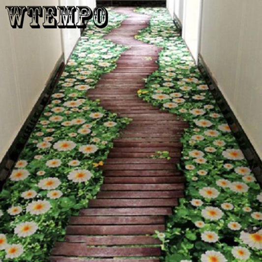 3D Carpets European Hallway Doormat Bedroom Living Room Rugs Kitchen Stairs Carpet Anti-skid