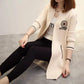 Spring and Autumn Loose Casual Sweater Mid-length Knitted Cardigan Jacket Women Fashion Simple Women's Jacket