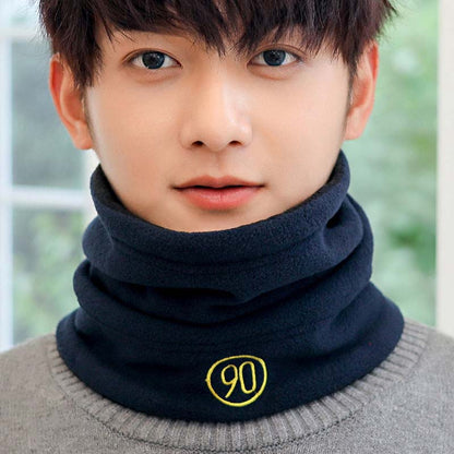 Scarf Men's Winter All-match Scarf To Keep Warm for Cycling, Autumn and Winter Double-sided Dual-purpose Hat and Scarf