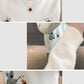 Pofulove Autumn and Winter Loose Short Paragraph Pullover Sweater Trend Embroidered Base Sweater