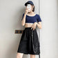 Overalls Shorts Female Summer Student Street Hip-hop Loose Punk Shorts All-match Straight High-waisted Five-point Wide-leg Pants Unisex