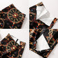 European Women Autumn Print Pencil Skirt High Stretch  Midi Slipt Hip Skirt Female