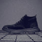 Autumn Winter Martin Boots Men's Plush Warm Cotton Boots Men's Leather Cotton Casual Snow Boots