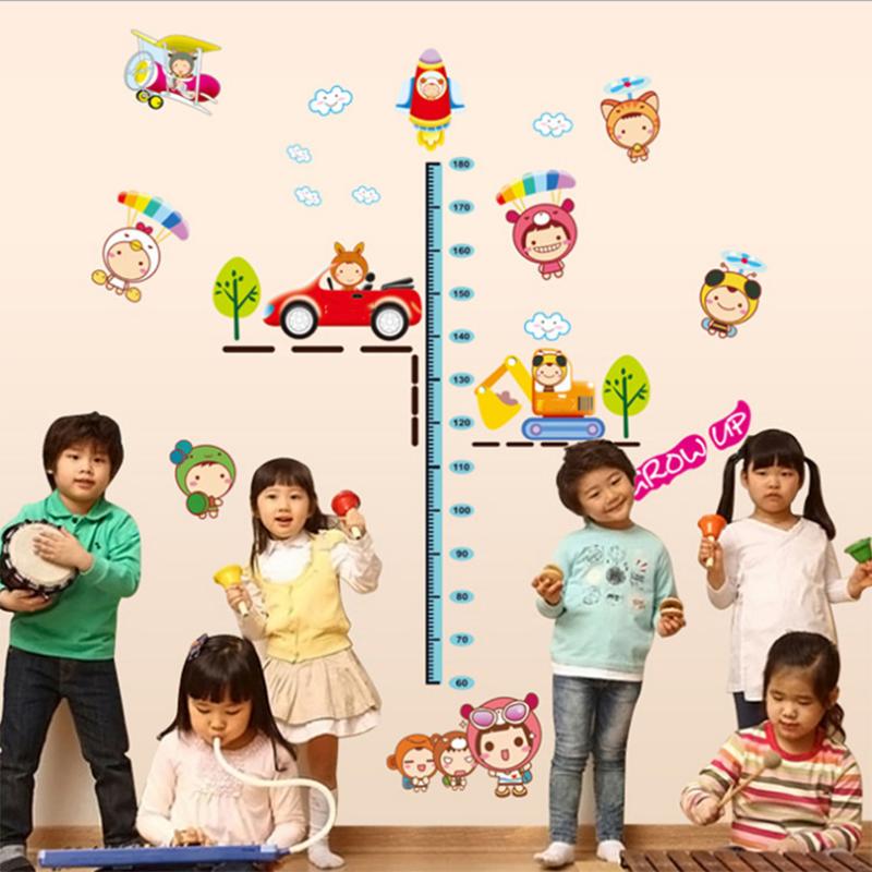 Children 'S Room Wall Decoration Cartoon Wall Stickers Wall Painting Stickers Height Stickers