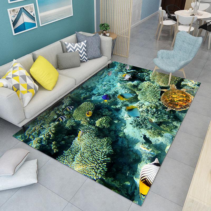 Modern 3D Carpet Bedroom Bedside Living Room Sofa Carpet Entrance Hall Door Mat Floor Mat Bedroom Kitchen Non-slip Mat