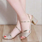 High Heels Sandals Summer Shoes Women Square Heels 6cm Fashion Luxury Brand