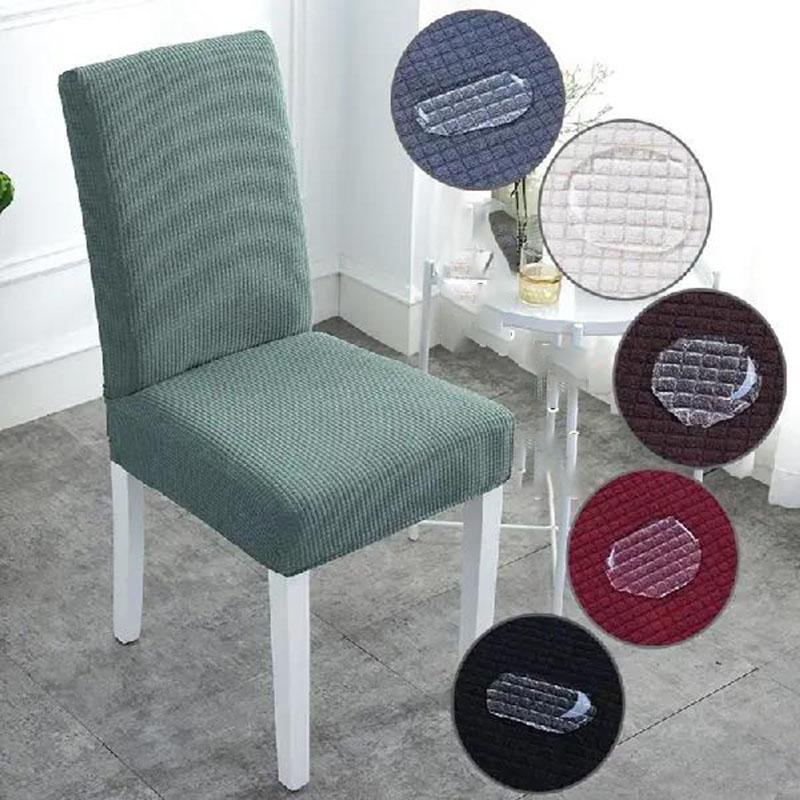 Thick Solid Jacquard Chair Covers Spandex for Wedding Dining Room Office Banquet Housse De Chaise Chair Cover