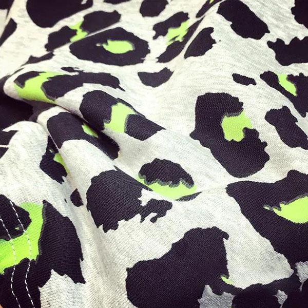 Women's Spring and Autumn Leopard Print Long Sleeve Hooded Coat Large Size Loose Street Style Short Hooded Tops