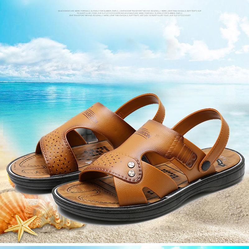 Summer Wear-resistant Men's Sandals Non-slip Casual Beach Sandals Breathable Clearance Shoes