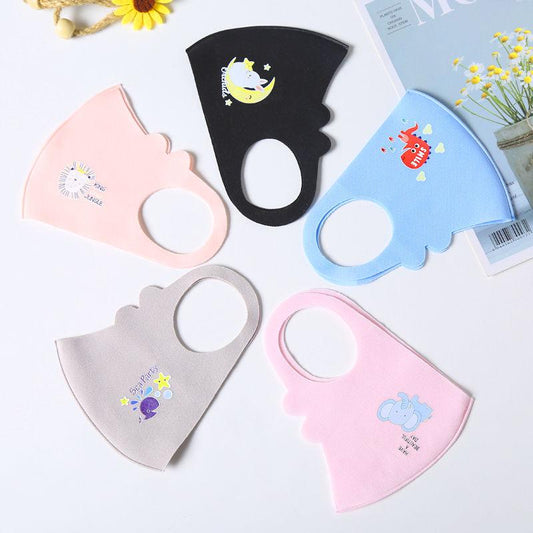 Children's masks summer breathable ice silk cotton kids baby masks dustproof washable masks reusable